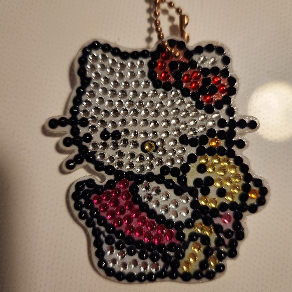 Hello Kitty Diamond Painting Keychain